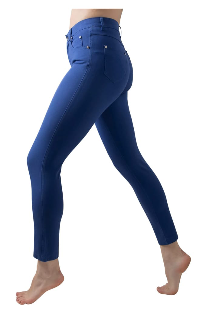 Marble blue jeans