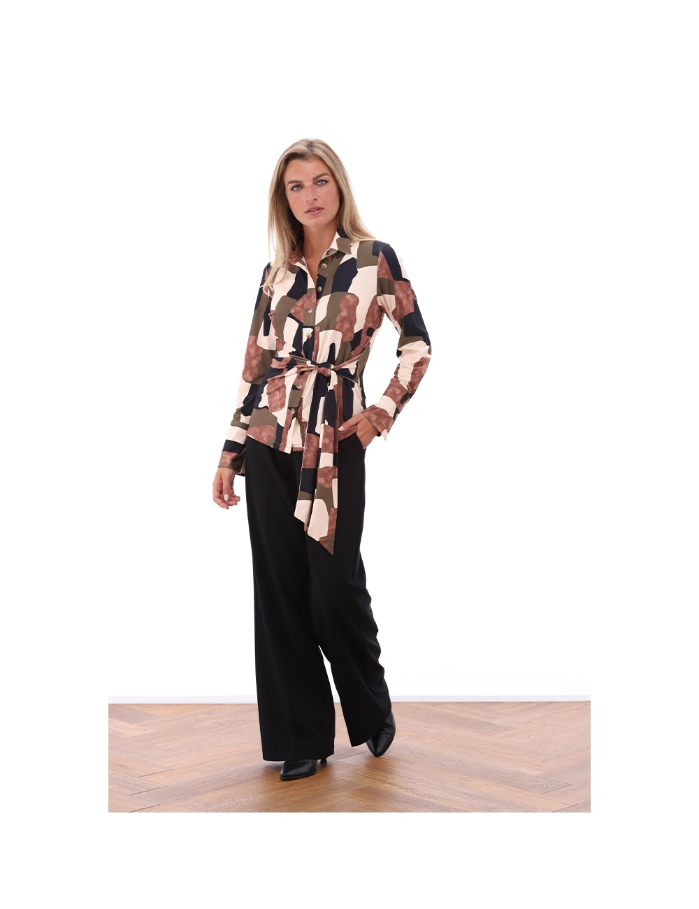 K design cream/brown top