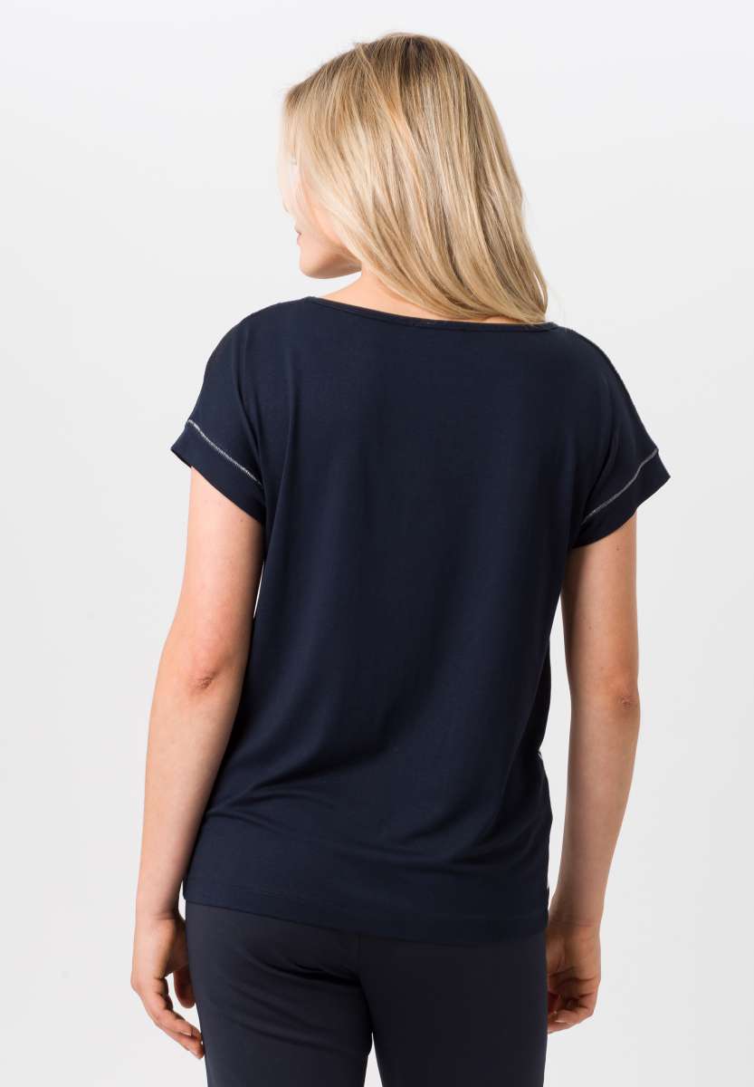 Tuzzi short sleeve stripe sweater