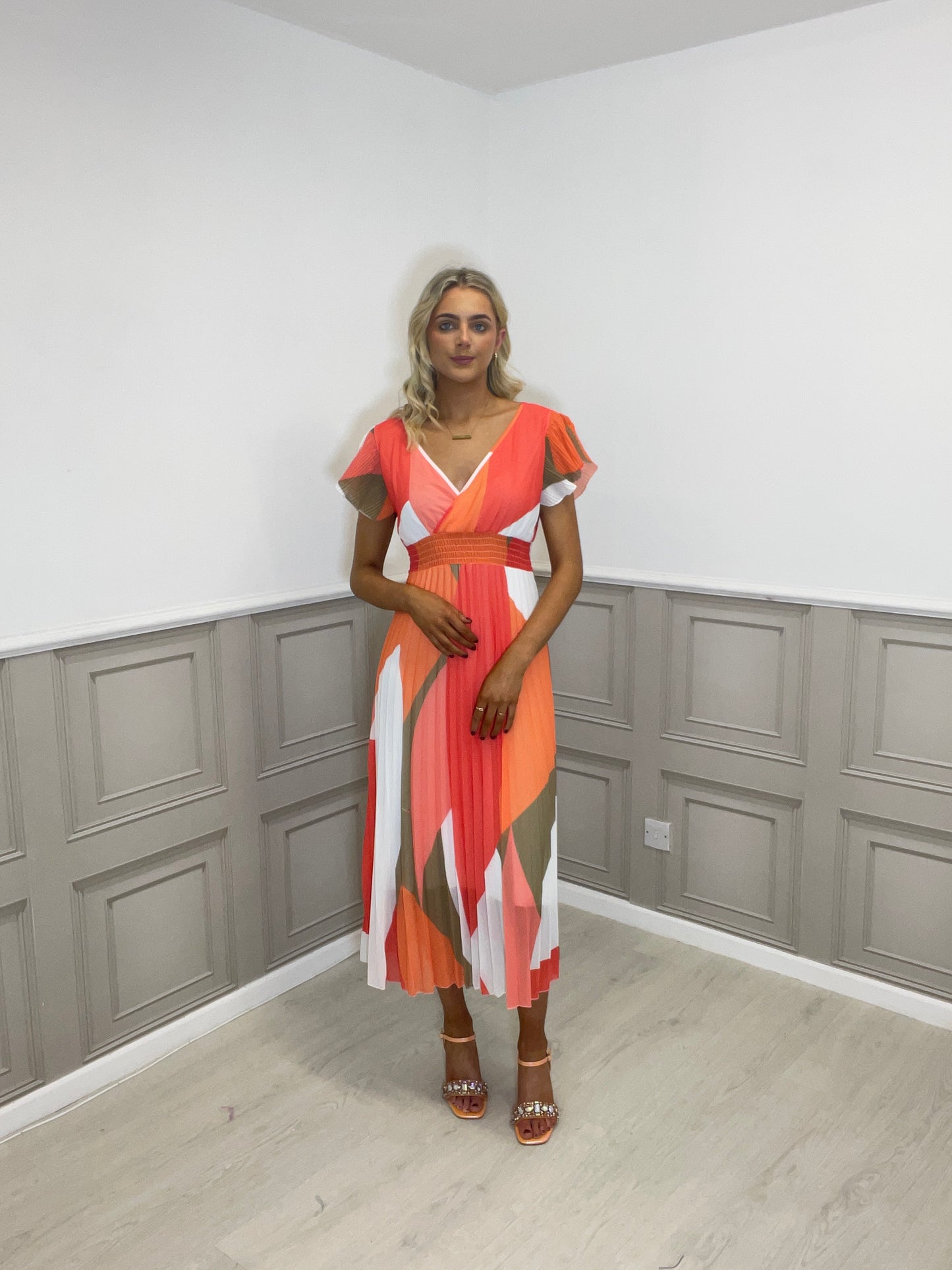 Jenny orange dress