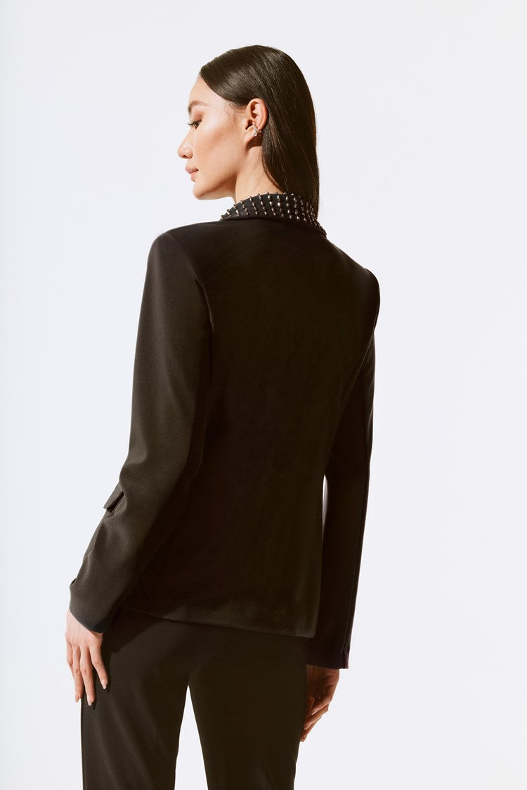 243731 Joseph ribkoff fitted embellished blazer