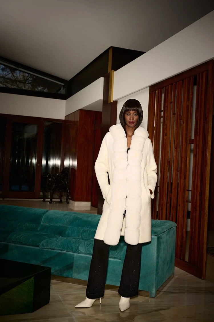 244929 Joseph Ribkoff vanilla coat