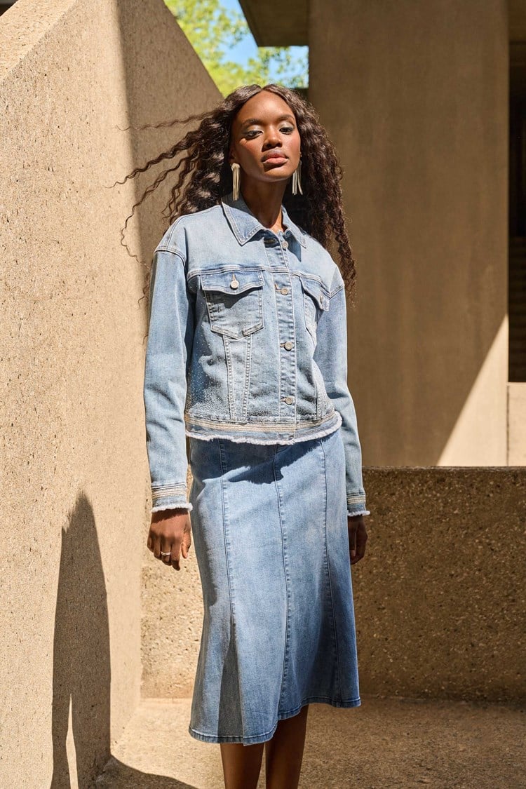 Joseph ribkoff denim jacket 251953