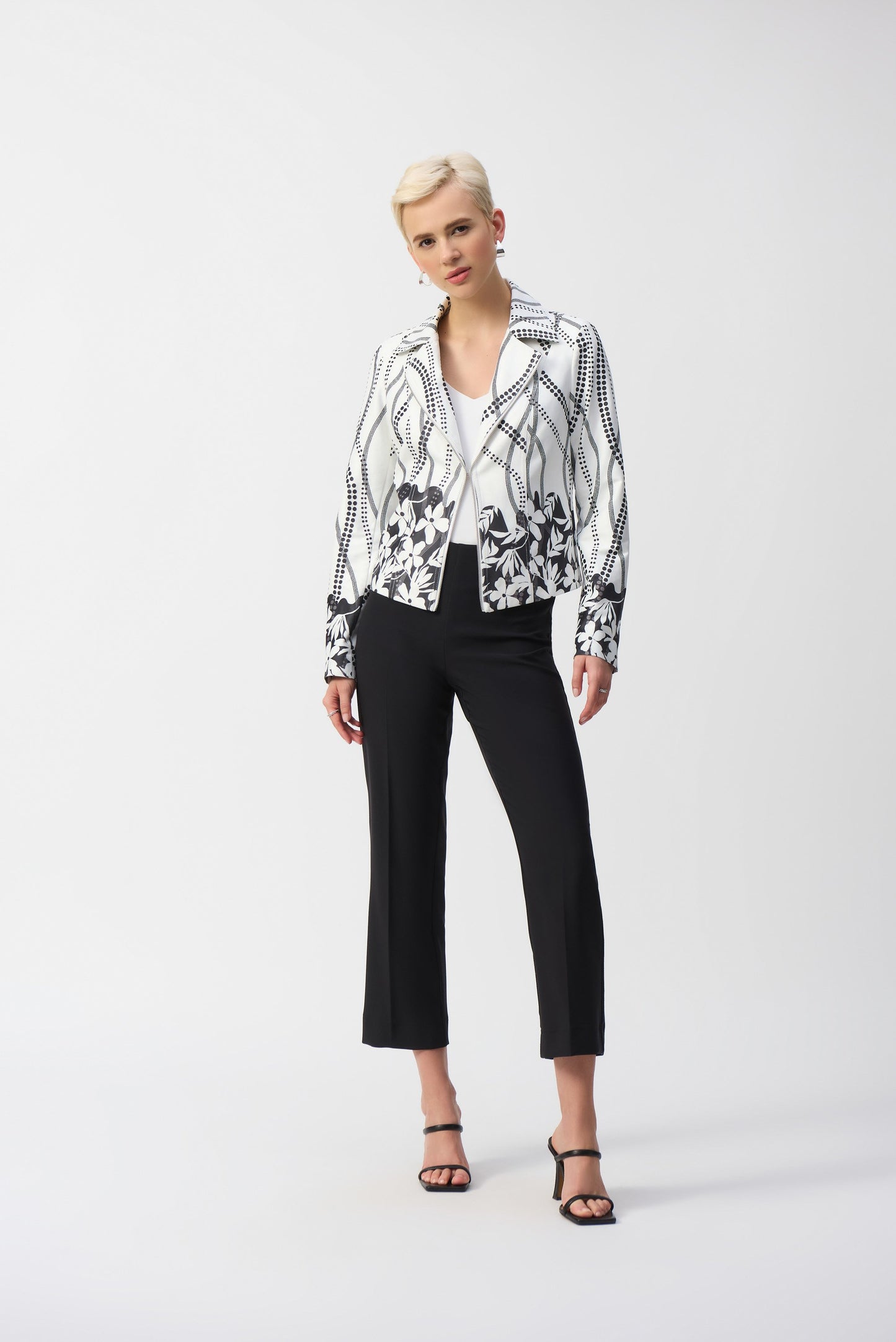 Faux Suede Floral Print Jacket
251910