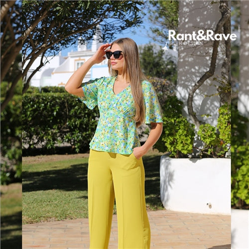 Aisling lime blouse