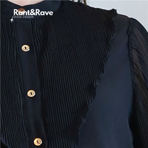 Louella black blouse