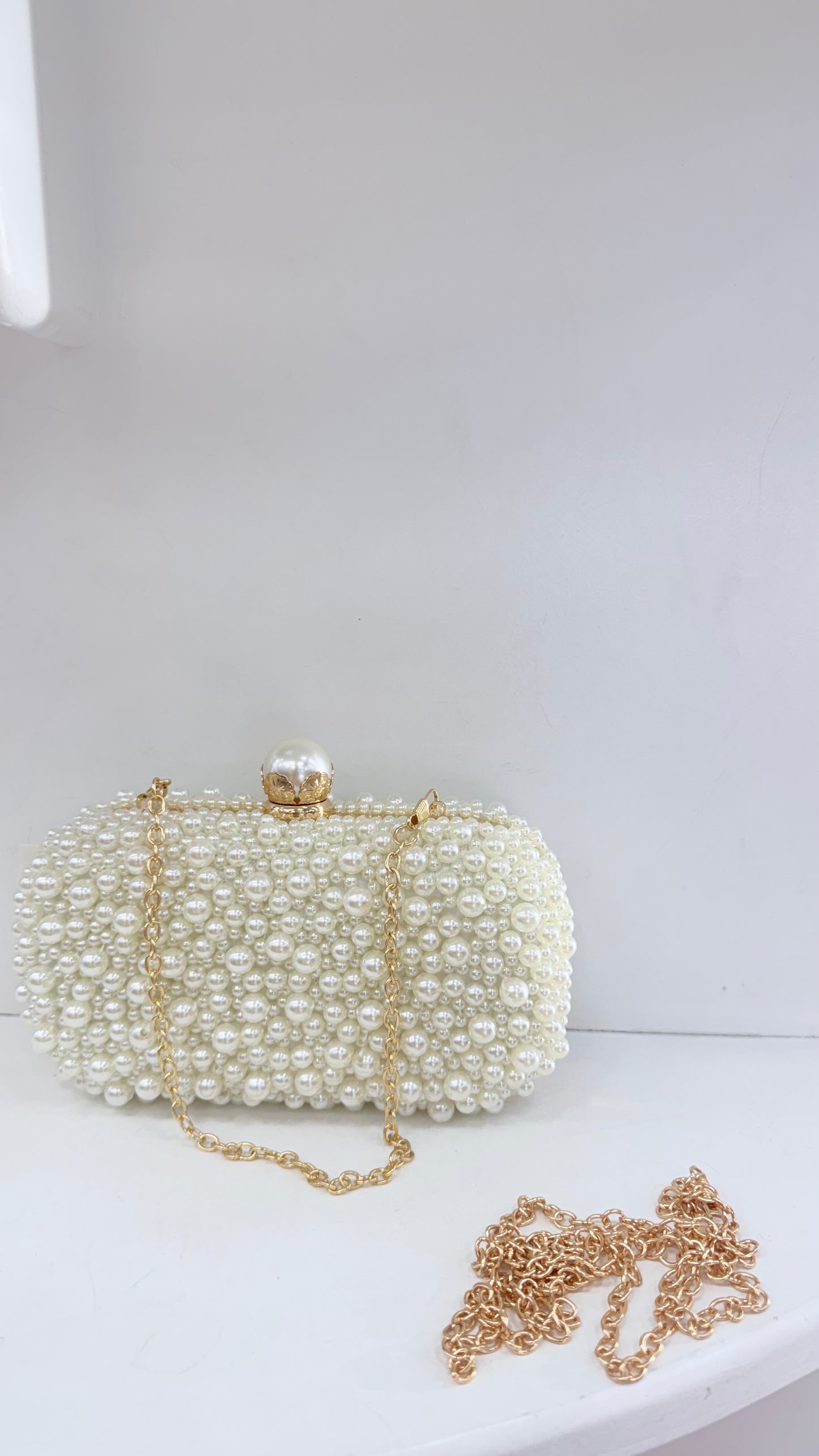 Pearl bag ivory