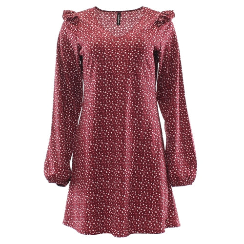 Delma burgundy dress