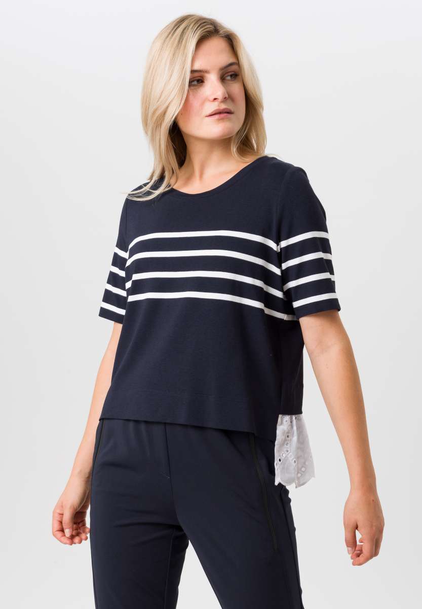 Tuzzi short sleeve stripe sweater