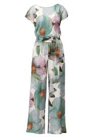 K-Design Floral Jumpsuit – Soft Mint Multi