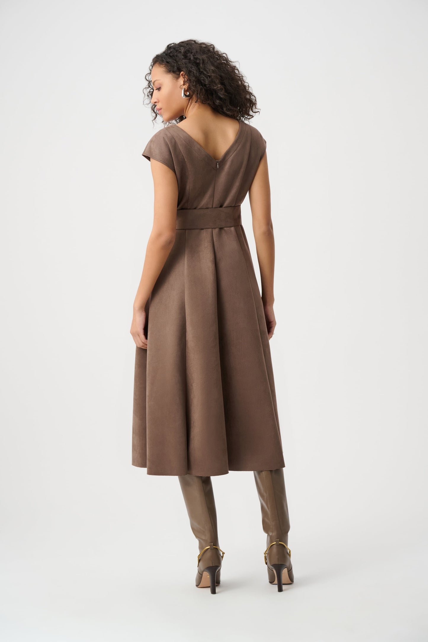 Scuba Suede Fit-and-Flare Dress
263105