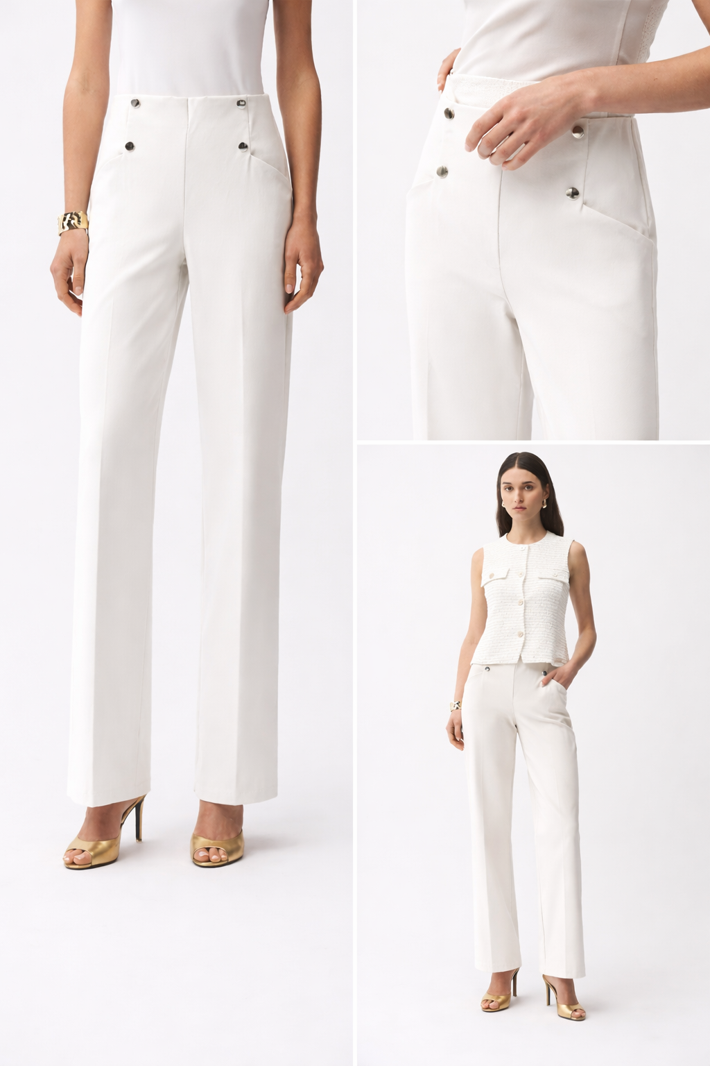 Millennium Wide Leg Pull-On Pants
261040 white Joseph Ribkoff