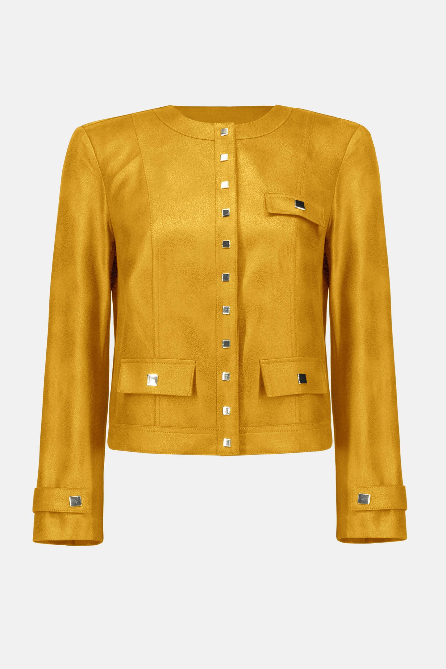 Foiled Faux Suede Fitted Jacket
253935