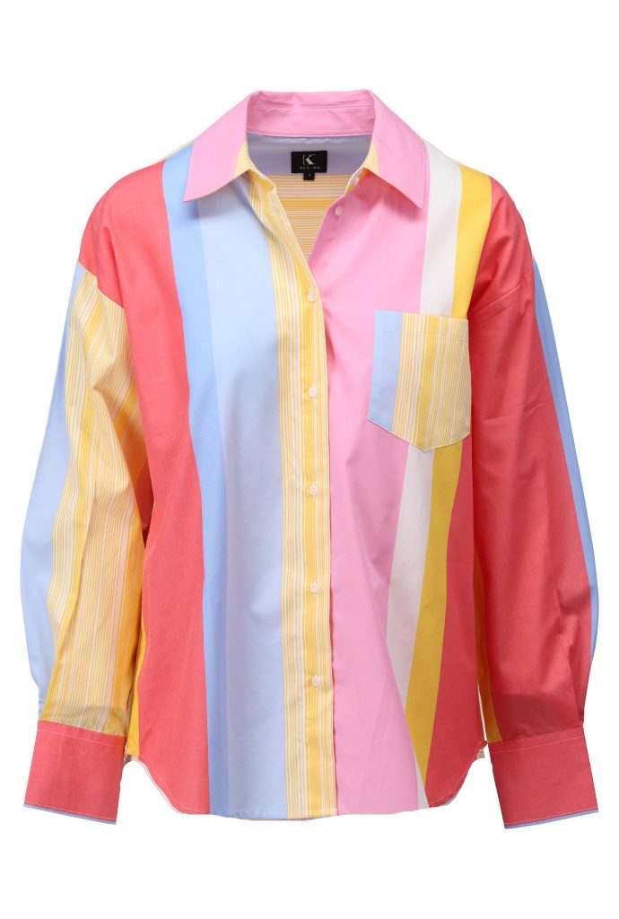 K-Design stripe shirt