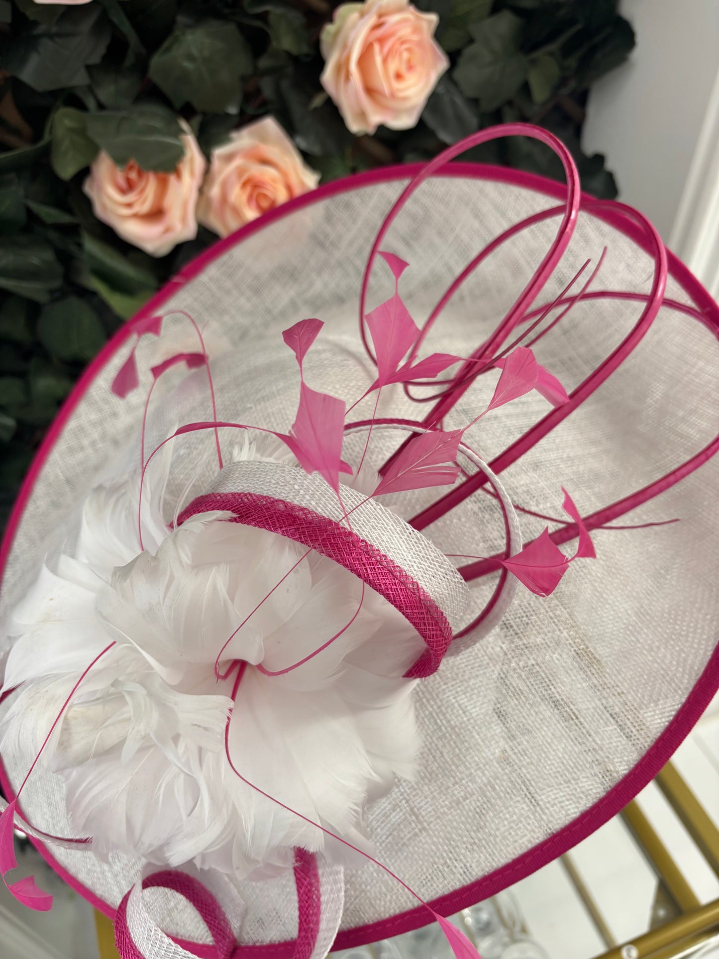 Nigel rayment 39 in ivory/ fuchsia