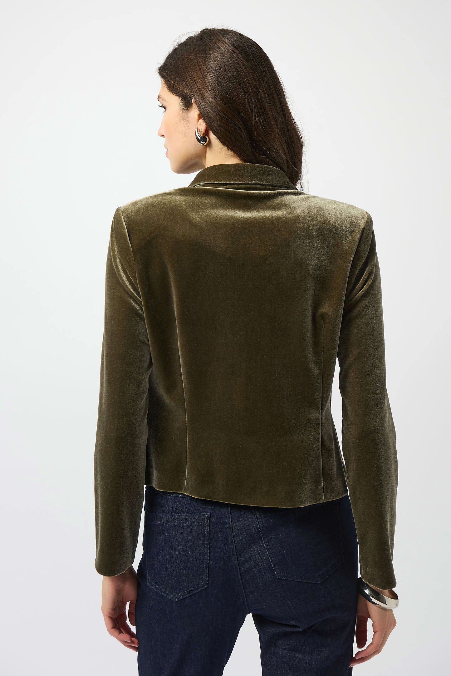 Velvet Knit Fitted Blazer
253193