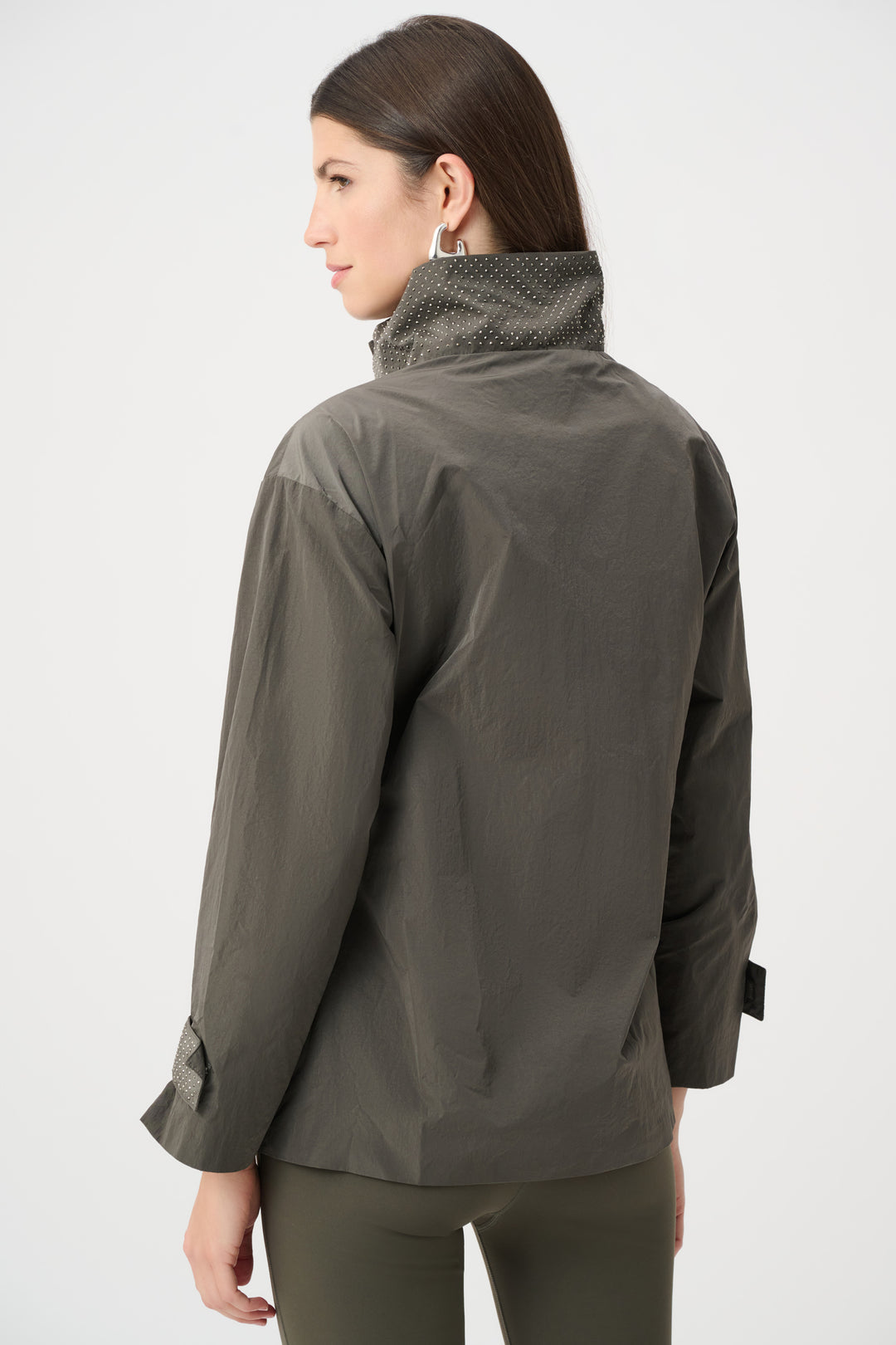 Joseph Ribkoff Mock-Neck Embellished Jacket Style 263633