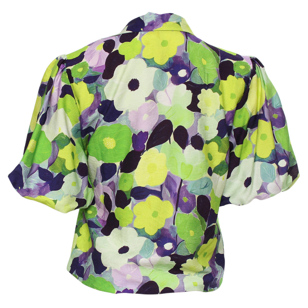 Morgan Wrap Top Green