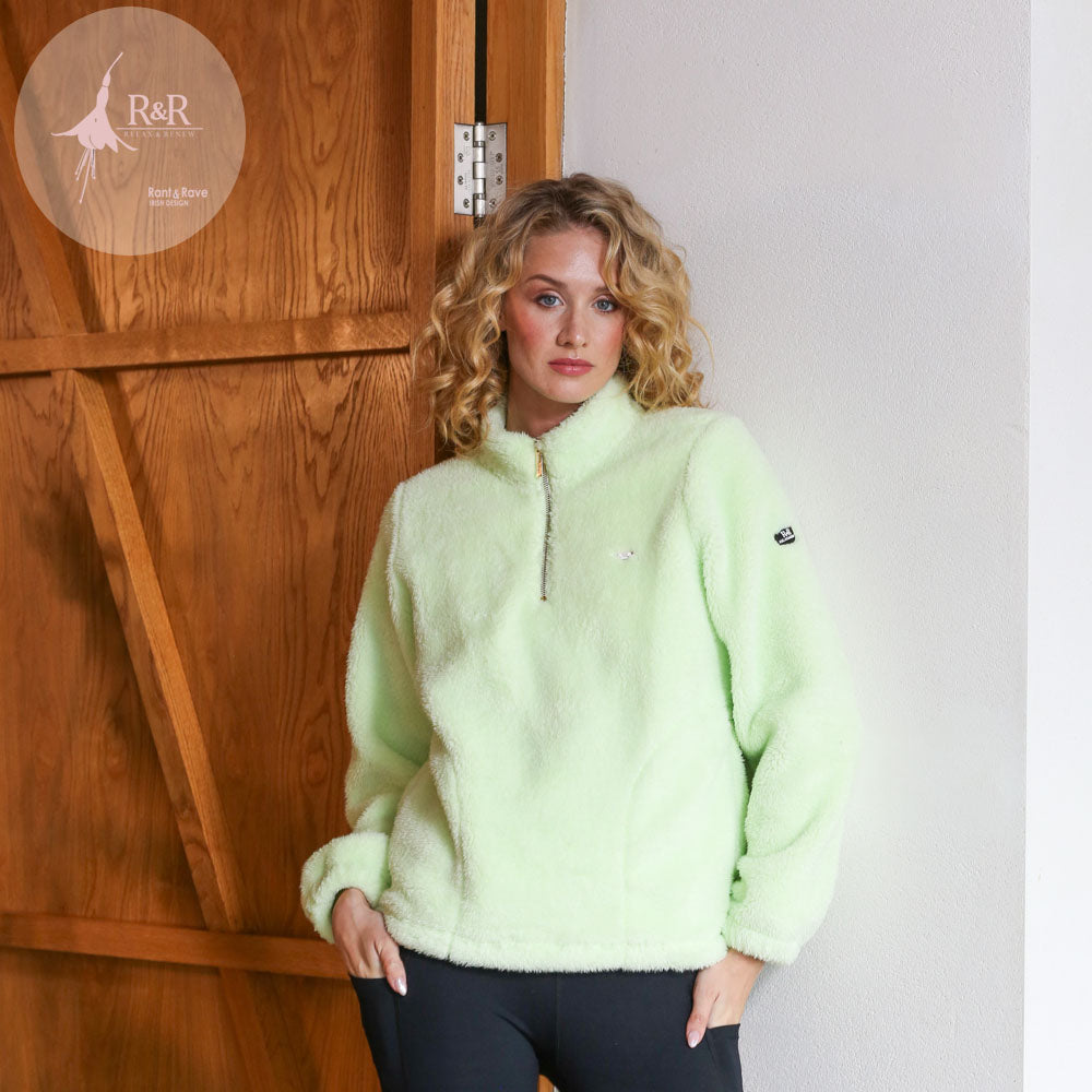 Lara pale green zip