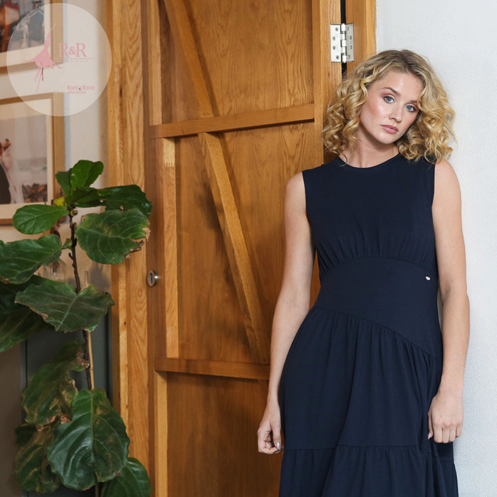 Sarah navy dress