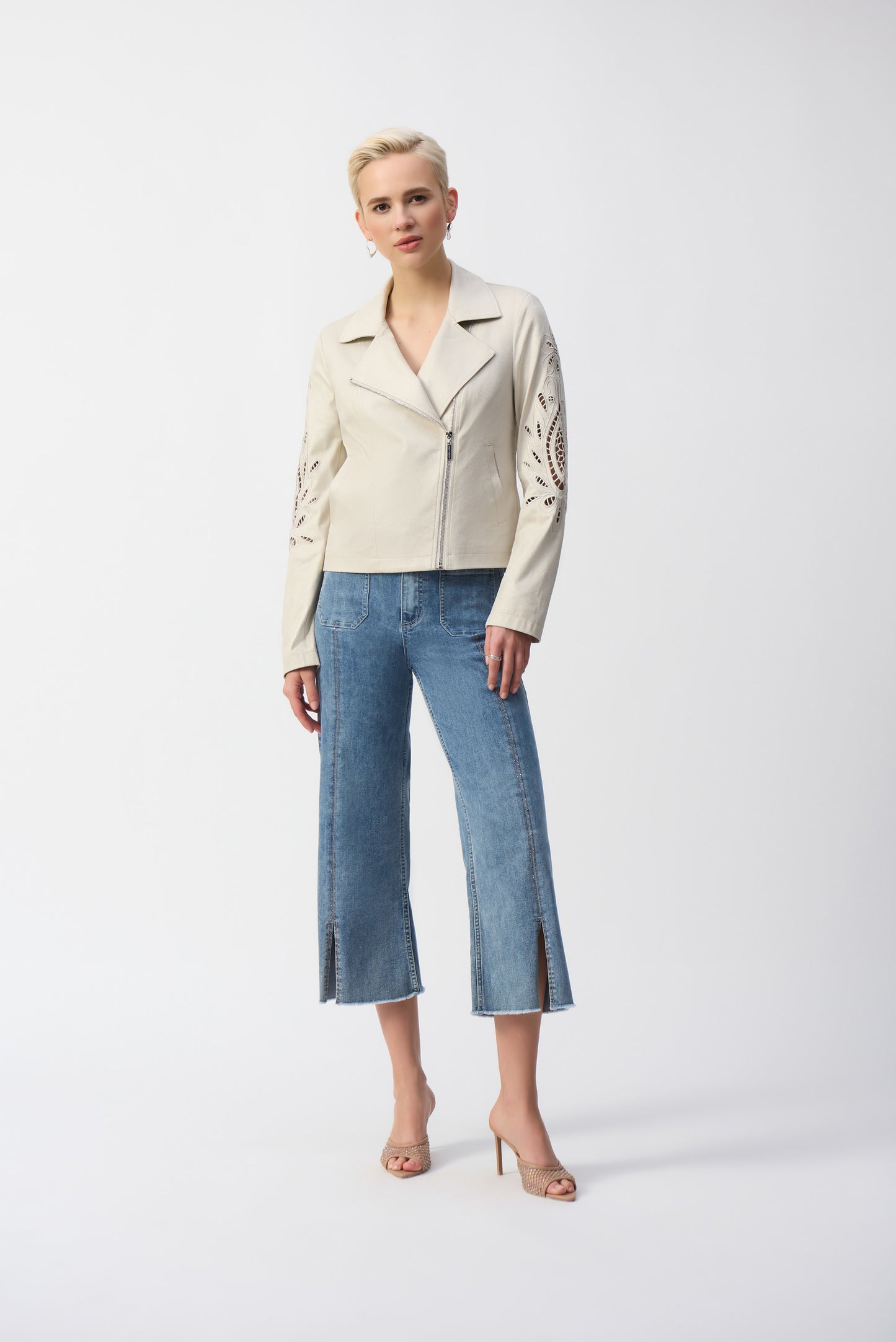 Foiled Faux-Suede Moto Jacket
251936