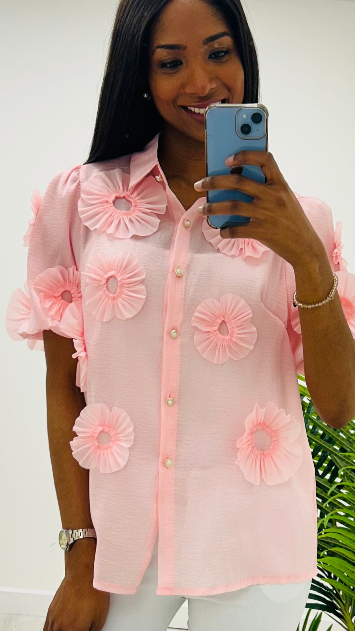 Zen pink blouse