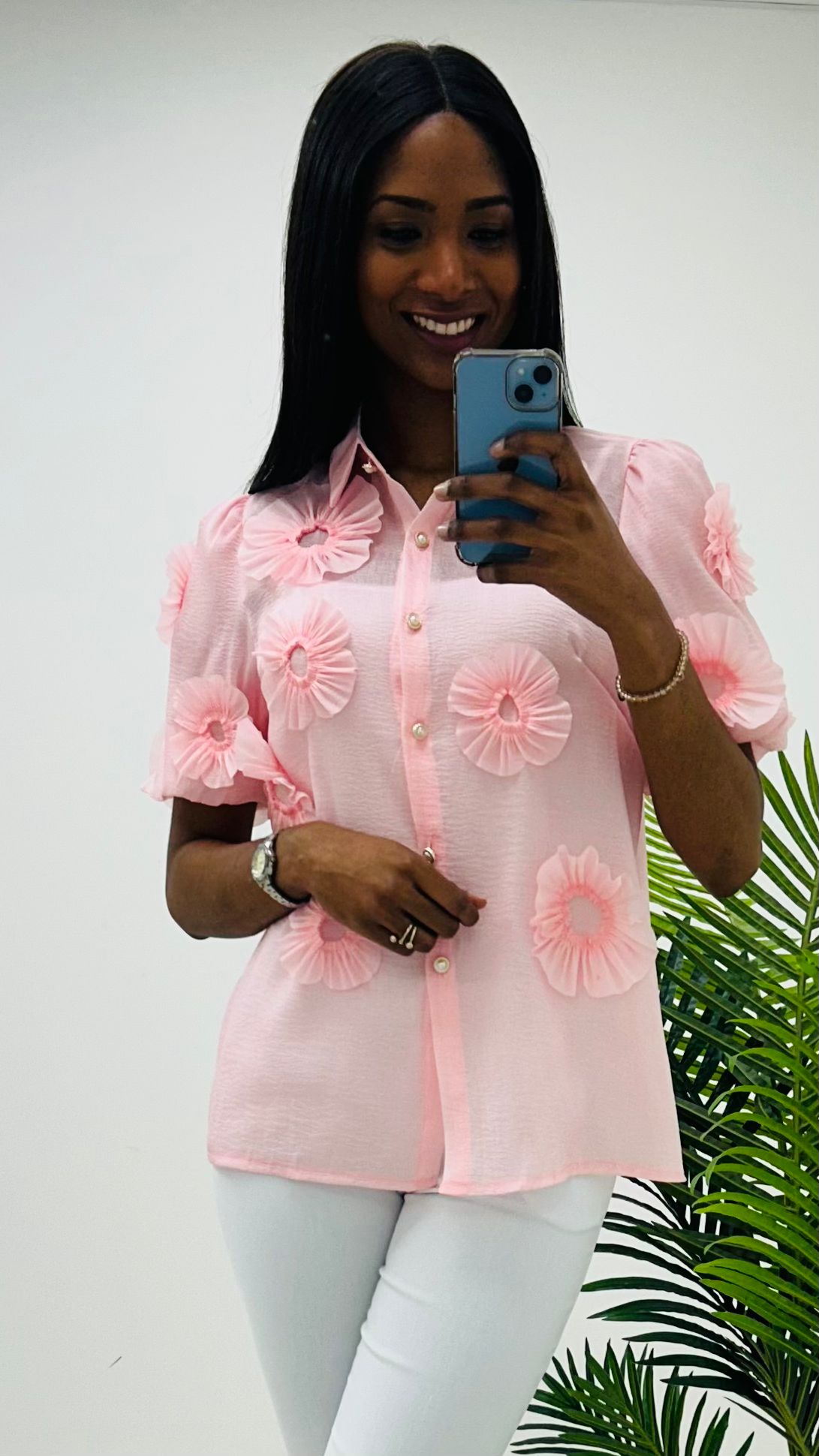 Zen pink blouse