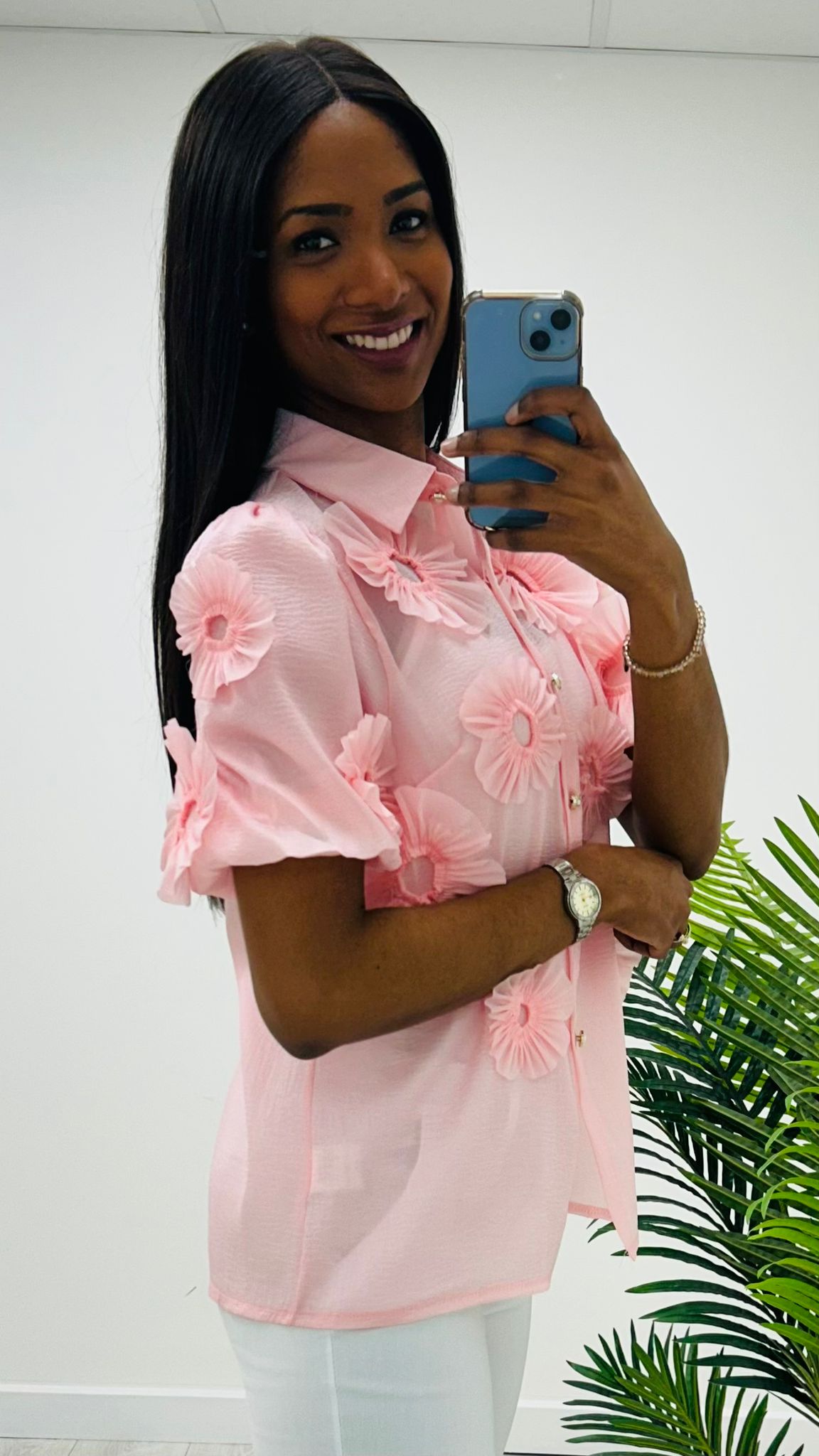 Zen pink blouse