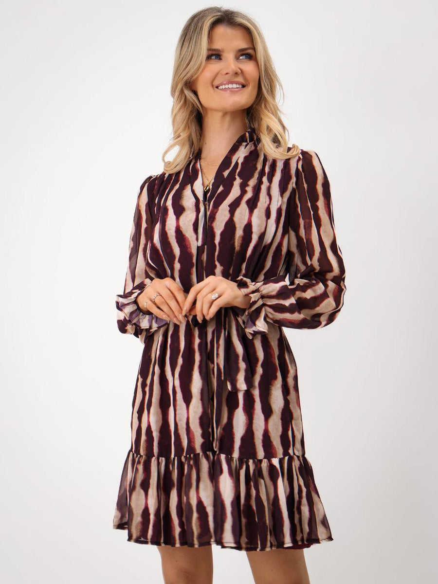 VENUS MINI DRESS IN PURPLE PRINT