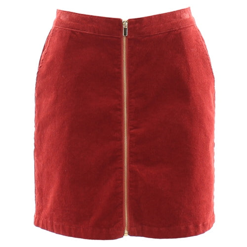 Kelila rust cord skirt