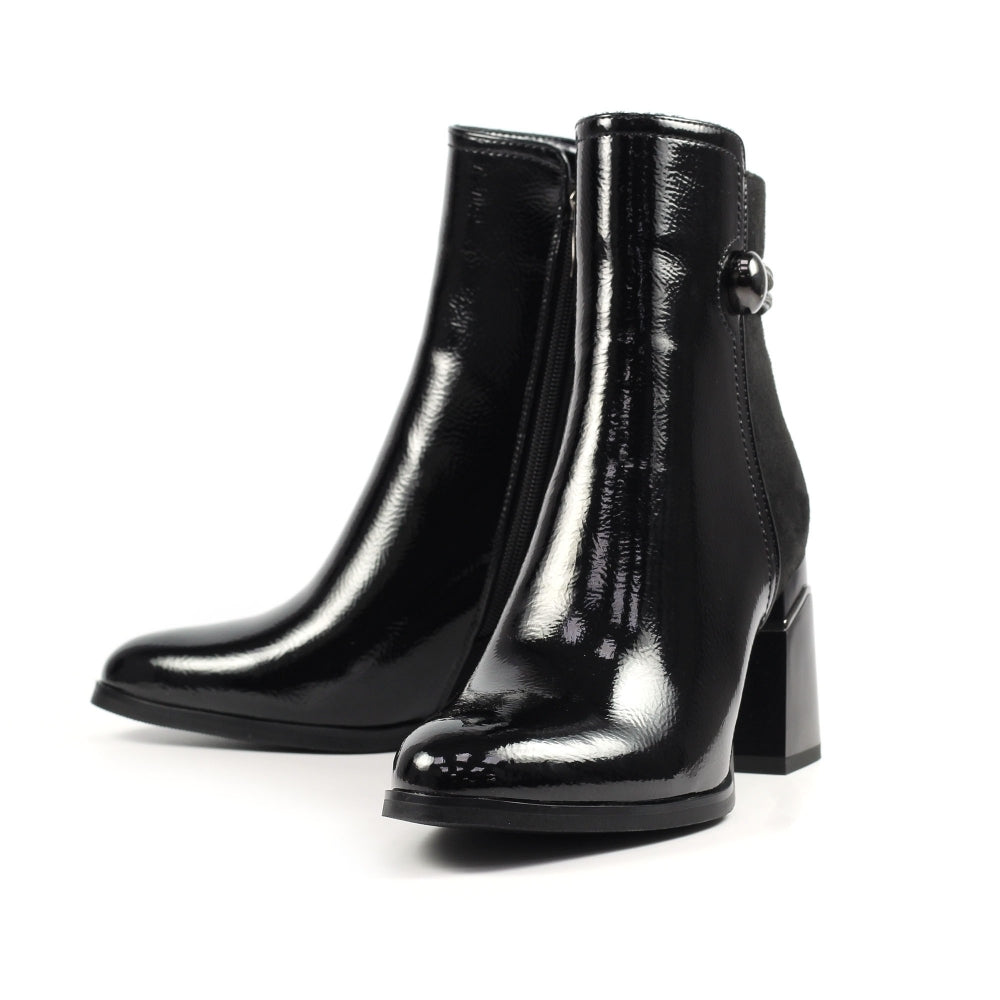 Lunar Amari patent ankle boot