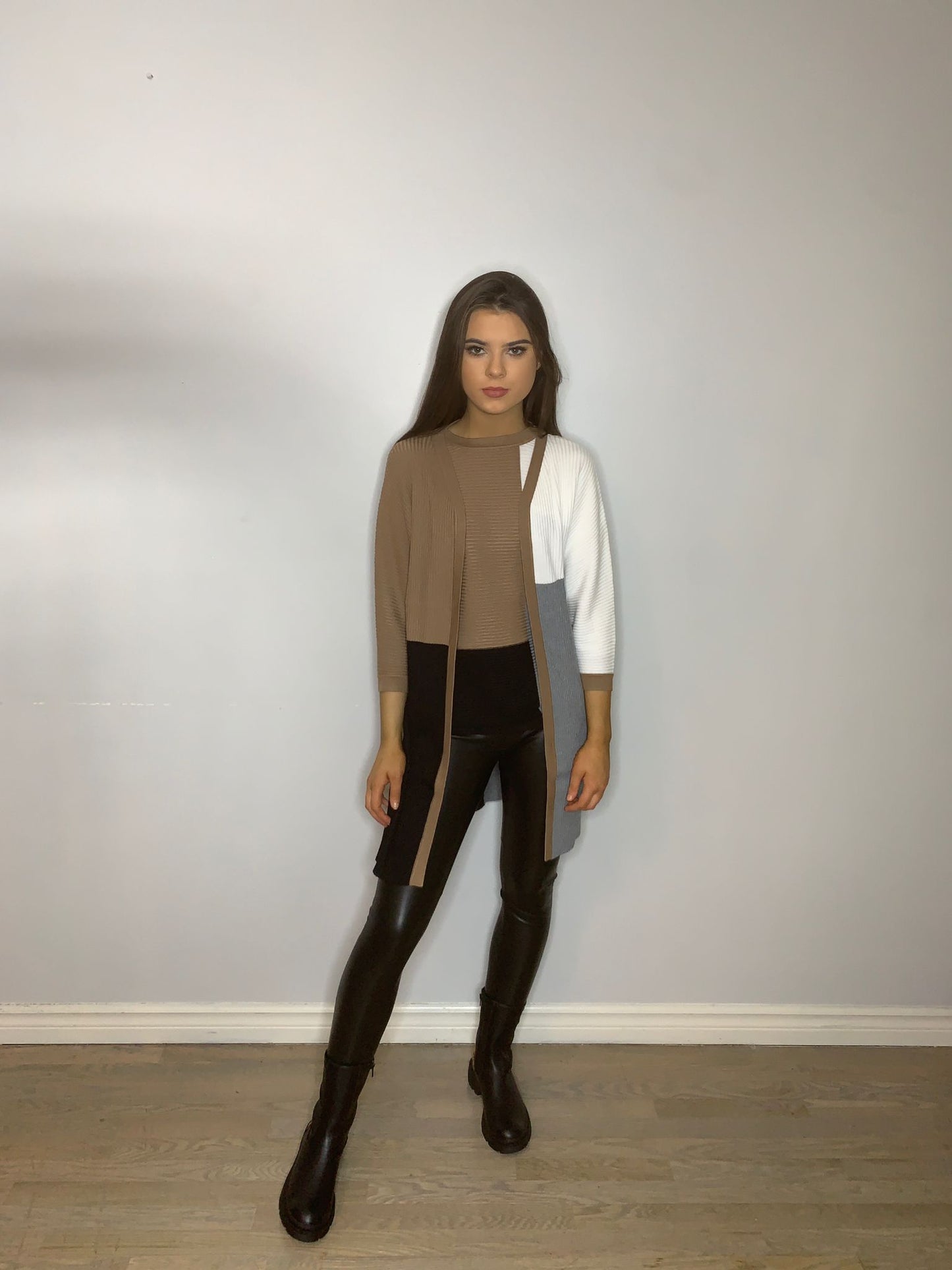 panel cardigan