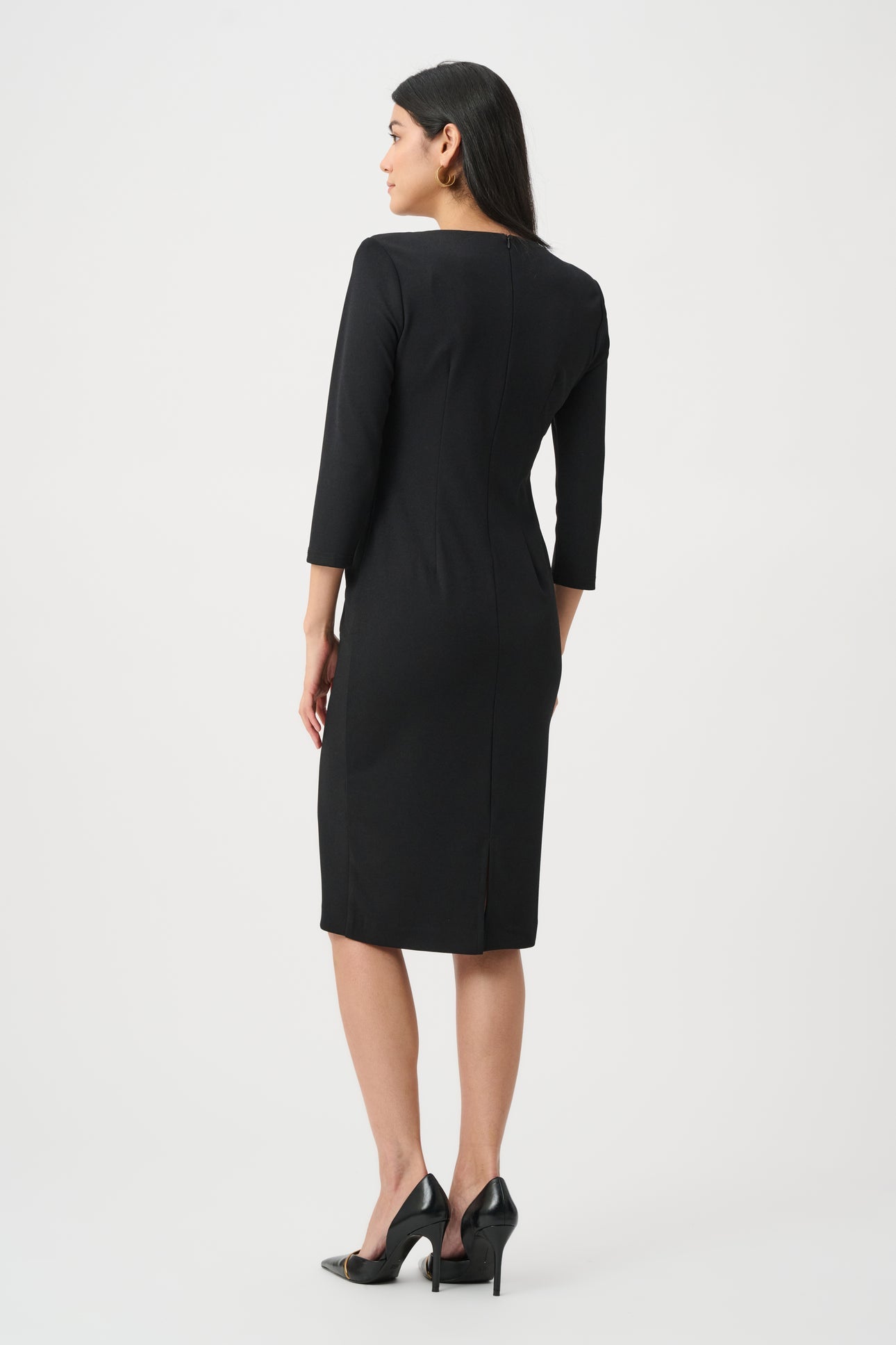 JOSEPH RIBKOFF 263150 SCUBA CREPE KNOTTED-WAIST SHEATH DRESS STYLE