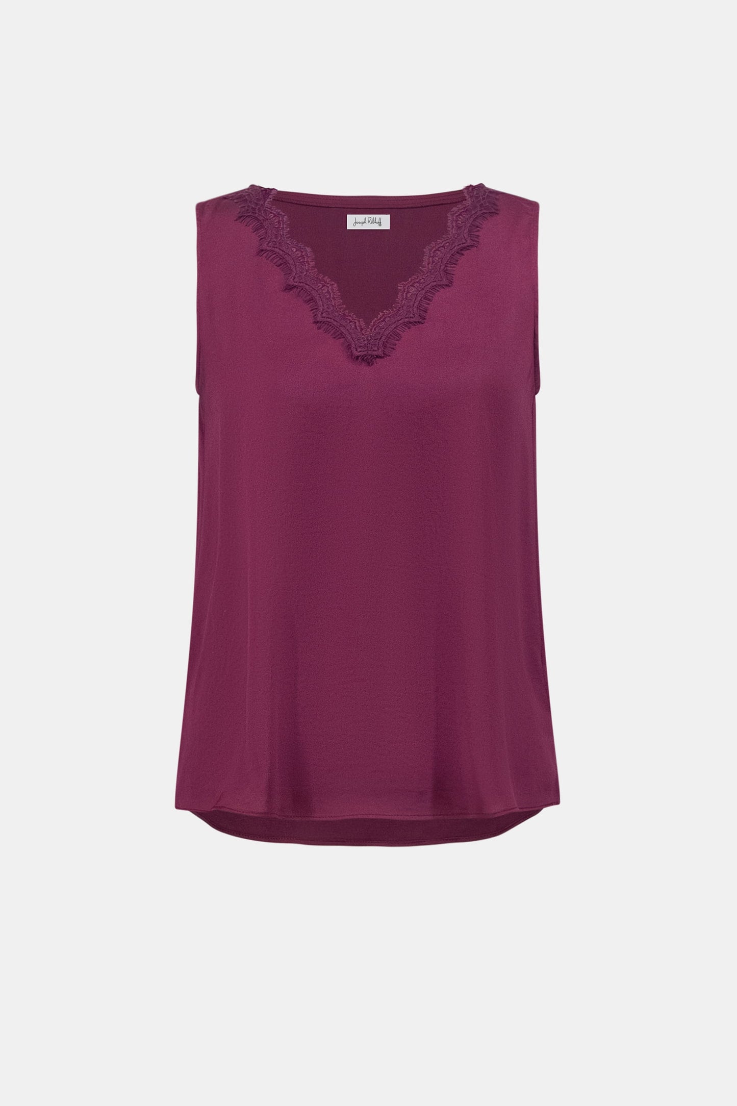 JOSEPH RIBKOFF Recycled Satin Sleeveless V-Neck Top 263235