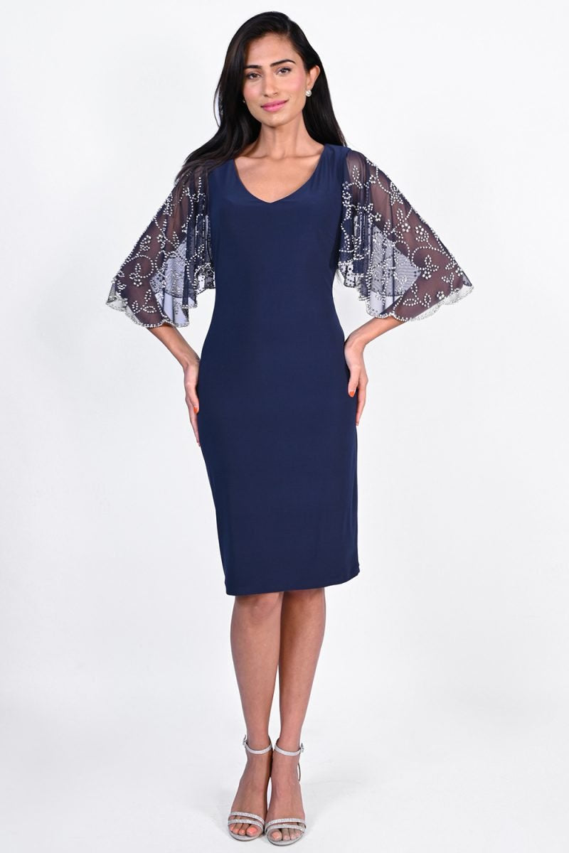 FRANK LYMAN Midnight Blue Dress Style 229076
