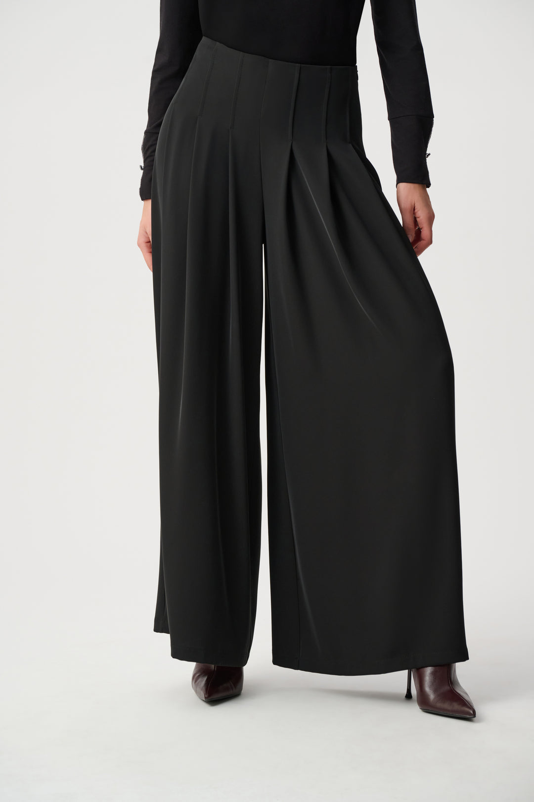 Joseph Ribkoff 263040 Pleated Wide-Leg Pants Style