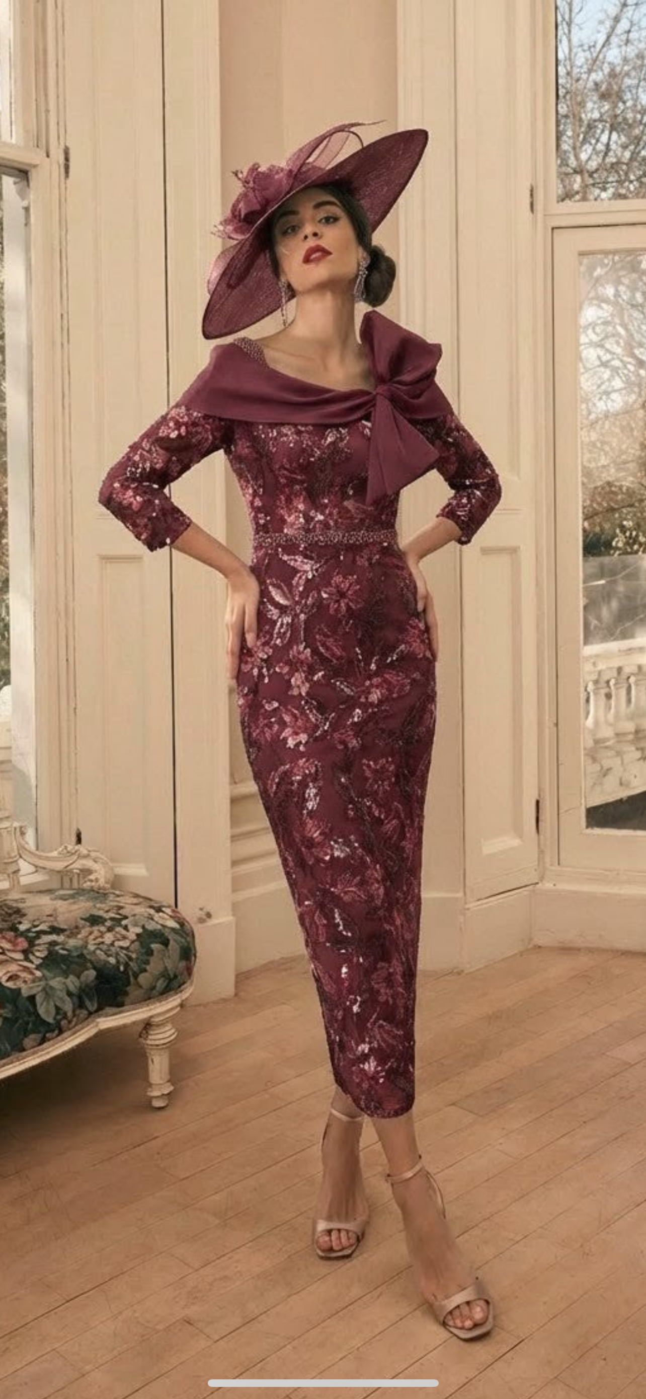 Veni Infantino 992801 wine, mother of the bride/groom dress..