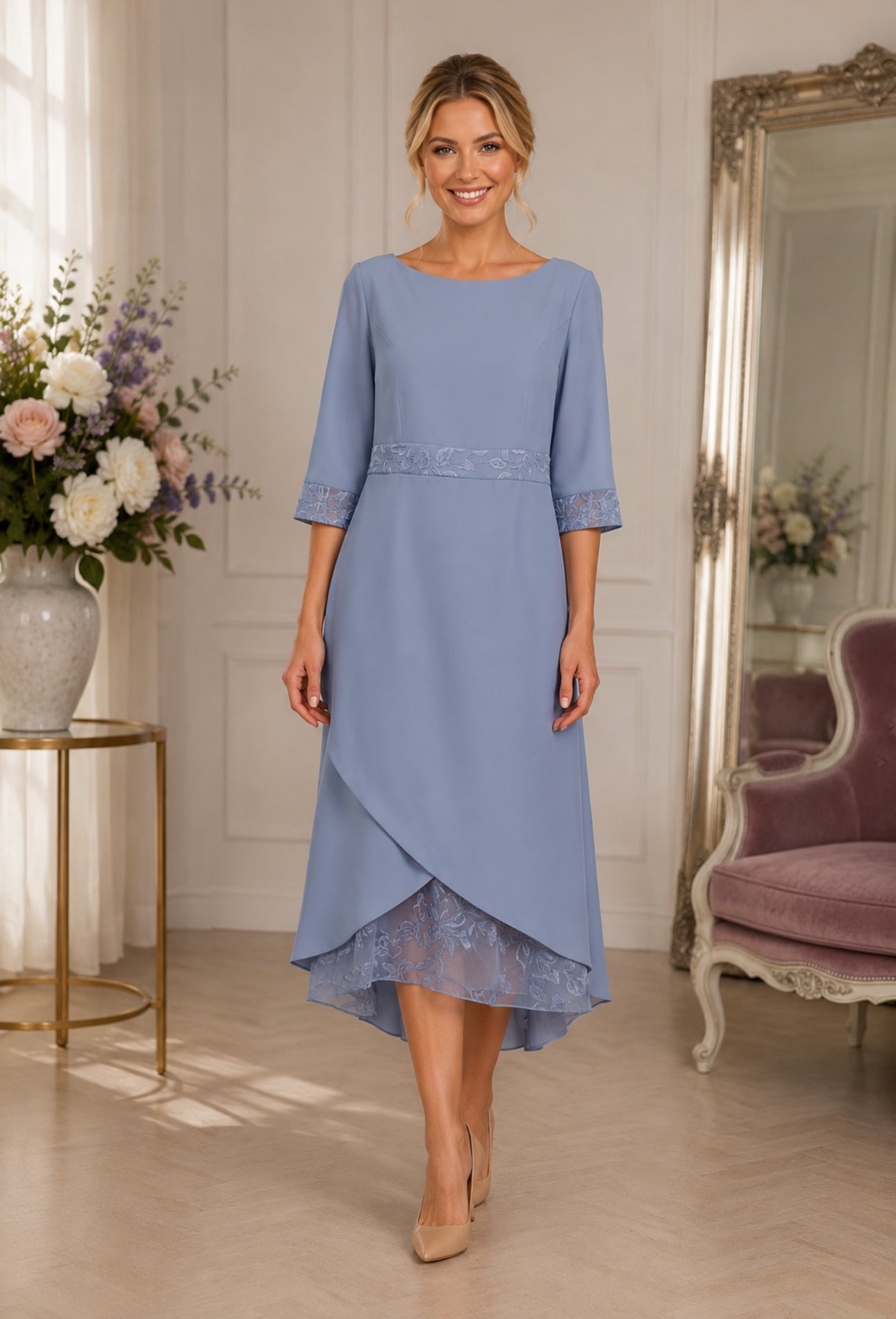 SALE- Emma Bridals EBED099 periwinkle