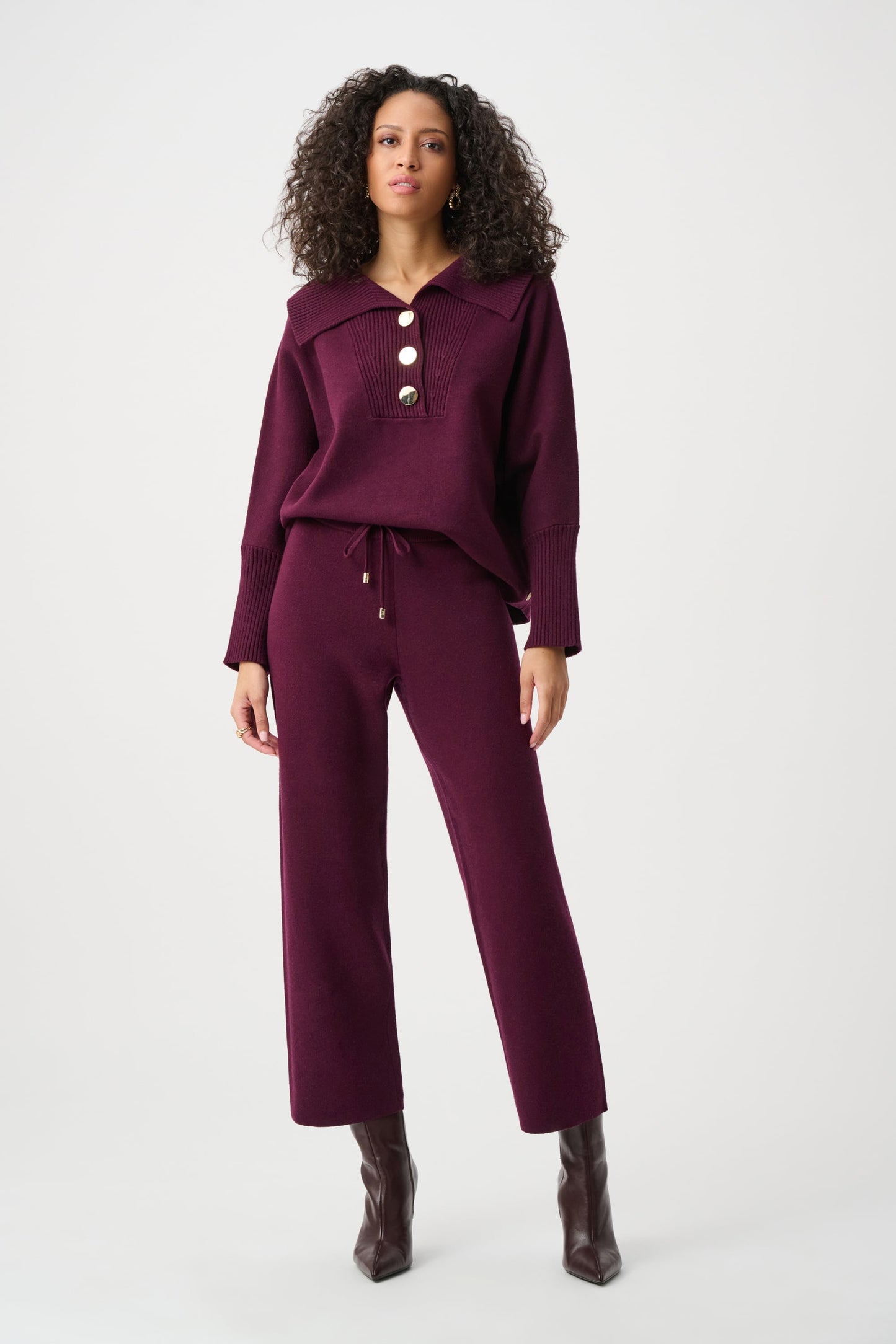 JOSEPH RIBKOFF Brushed Viscose And Nylon Knit Pull-On Pants 263934