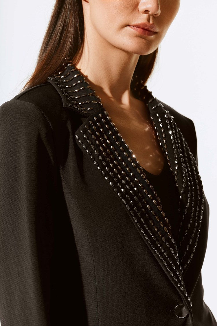 243731 Joseph ribkoff fitted  embellished blazer