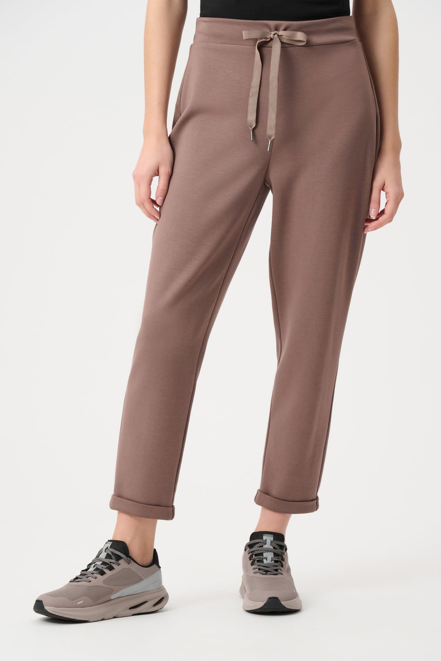 JOSEPH RIBKOFF Scuba Jersey Pull-On Jogger Pants With Drawstring Waist
261606F26