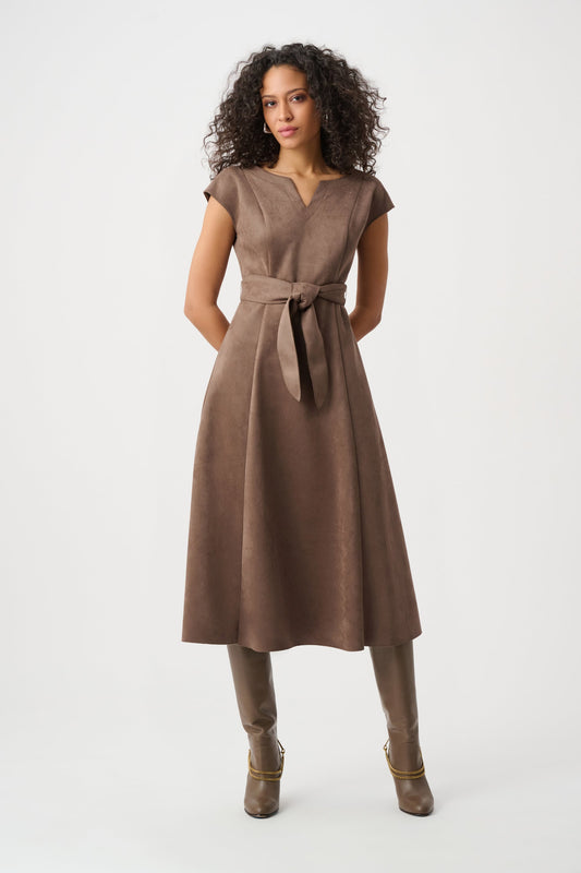 Scuba Suede Fit-and-Flare Dress
263105