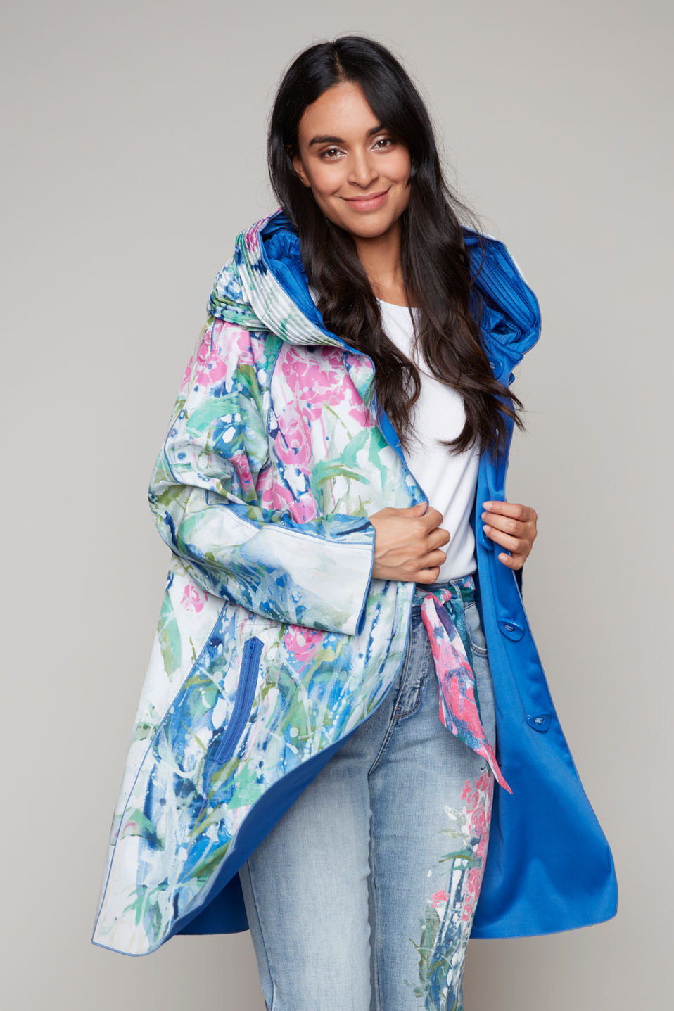 Claire Desjar Reversible print coat