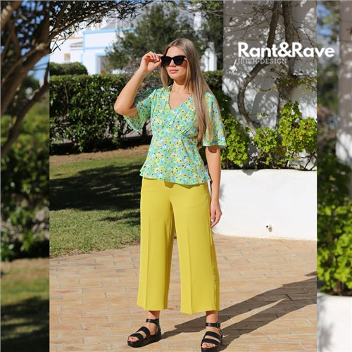Aisling lime blouse