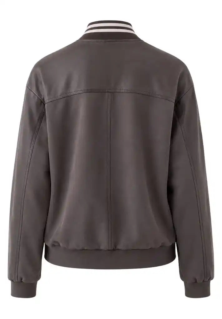 Tuzzi 859 Dark Chocolate Bomber Jacket