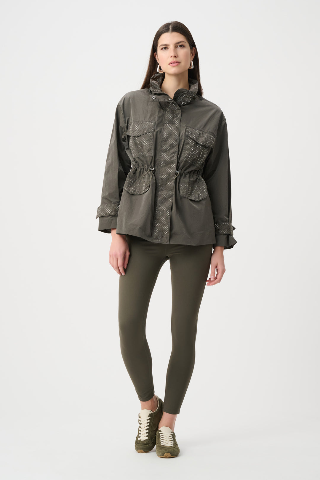 Joseph Ribkoff Mock-Neck Embellished Jacket Style 263633