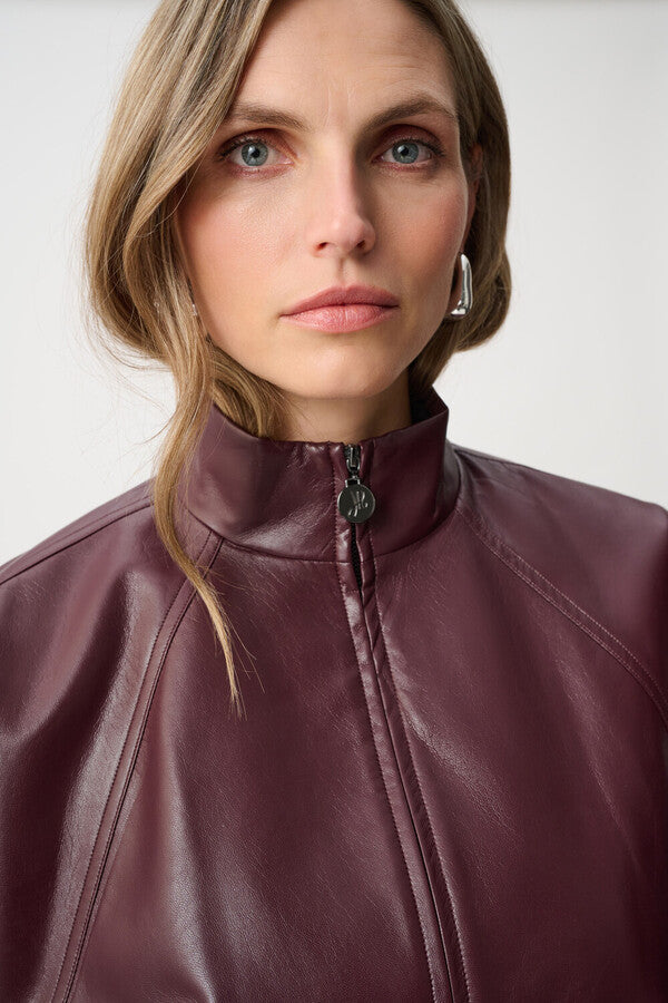 JOSEPH RIBKOFF Mock-neck Bomber Jacket Style 263971