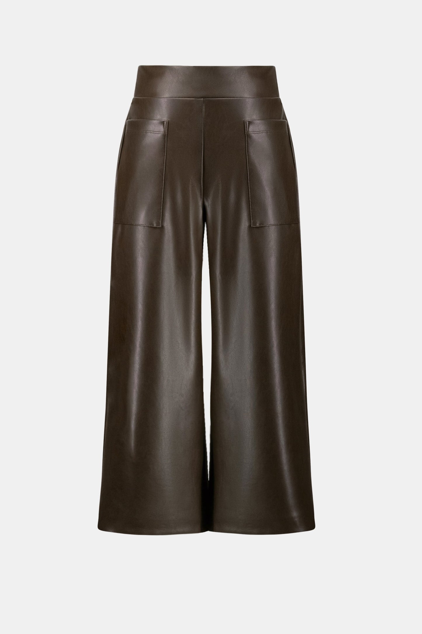Leatherette Pull-On Culotte Pants
263096