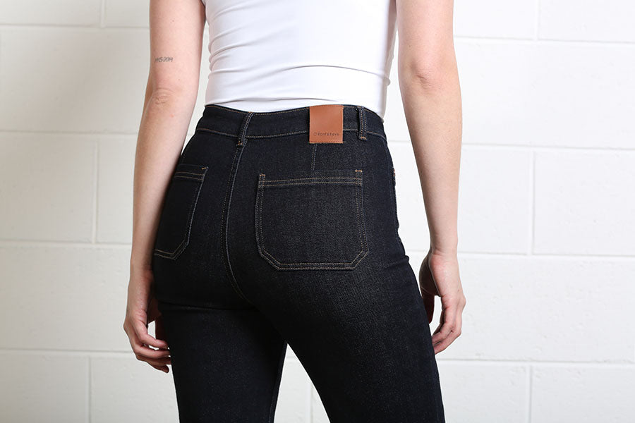 Rant & Rave Abigail Wide Leg Jean Raw Wash