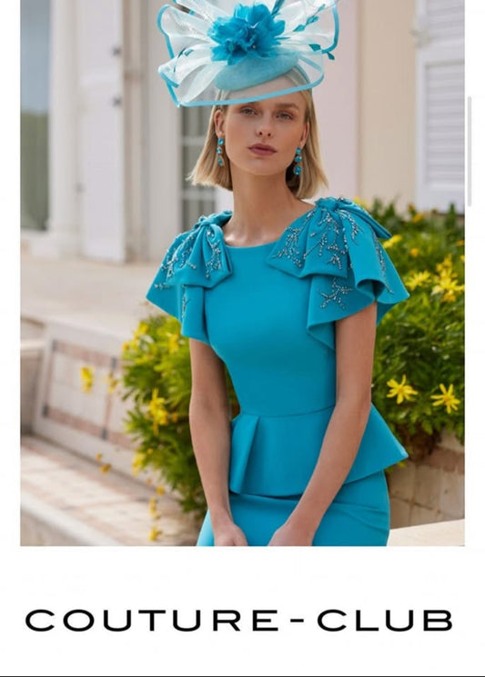 SALE- Couture club 72040 Tiffany blue Dress